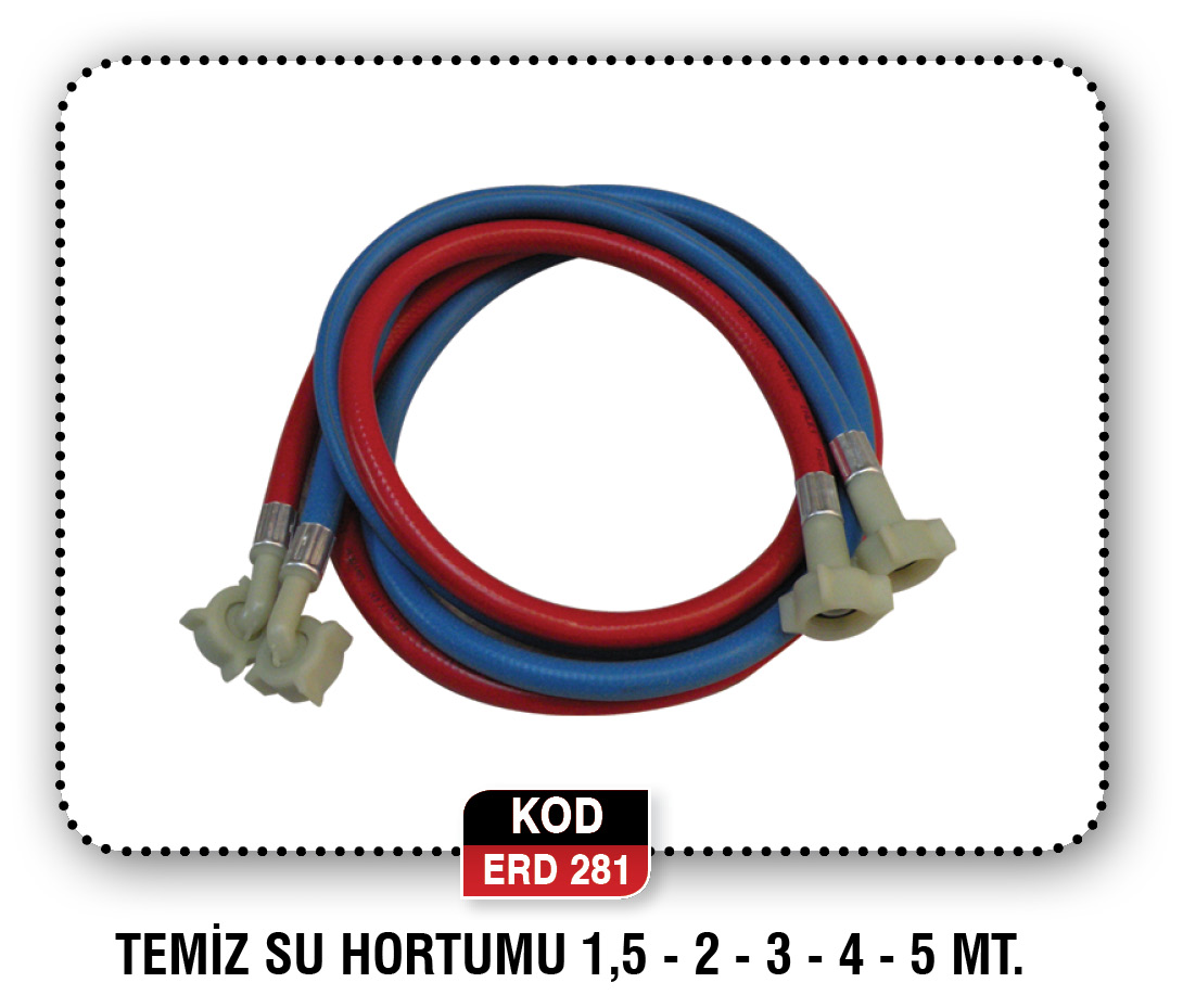 TEMİZ SU HORTUMU 1,5-2-3-4-5MT ERD 318